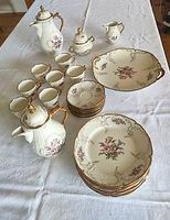 Rosenthal Sanssouci Elfenbein Diplomat 32-teilig, Goldrand