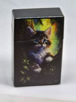 Tragbarer Aschenbecher mit neuem Katzenmotiv