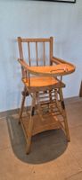 Chaise haute bébé vintage en bois - Kinderstuhl
