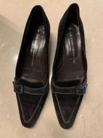 AGL-Leombruni Schuhe Pumps Velour Gr.37,5 flach, NEUw.