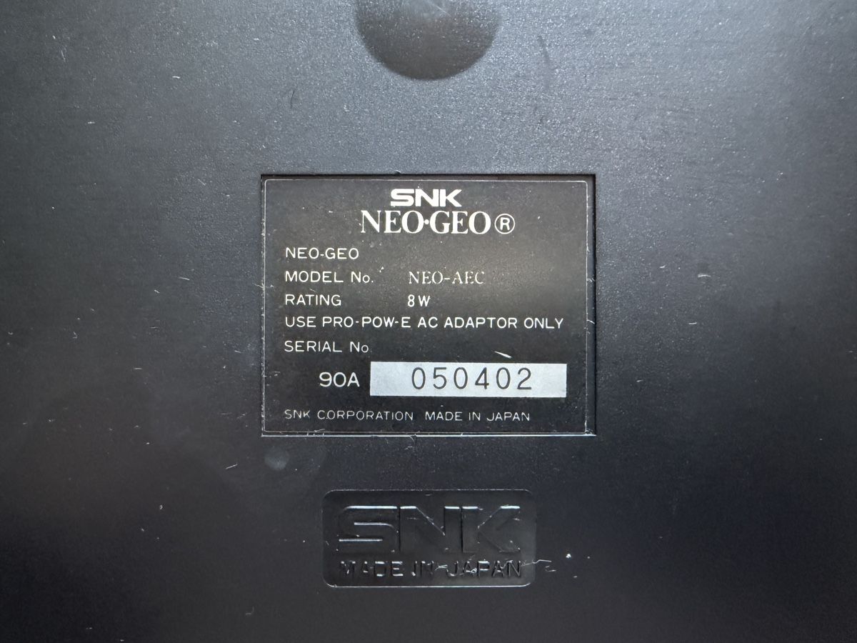 Console: SNK Neo Geo AES Konsole & Controller – Usato da Zürich venduto da cENS0R 3