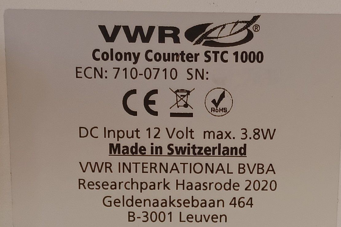 Accessori da laboratorio: VWR Star-Count STC-1000 Colony Counter – Usato da Niederdorf venduto da LeptonAG_Labor 6