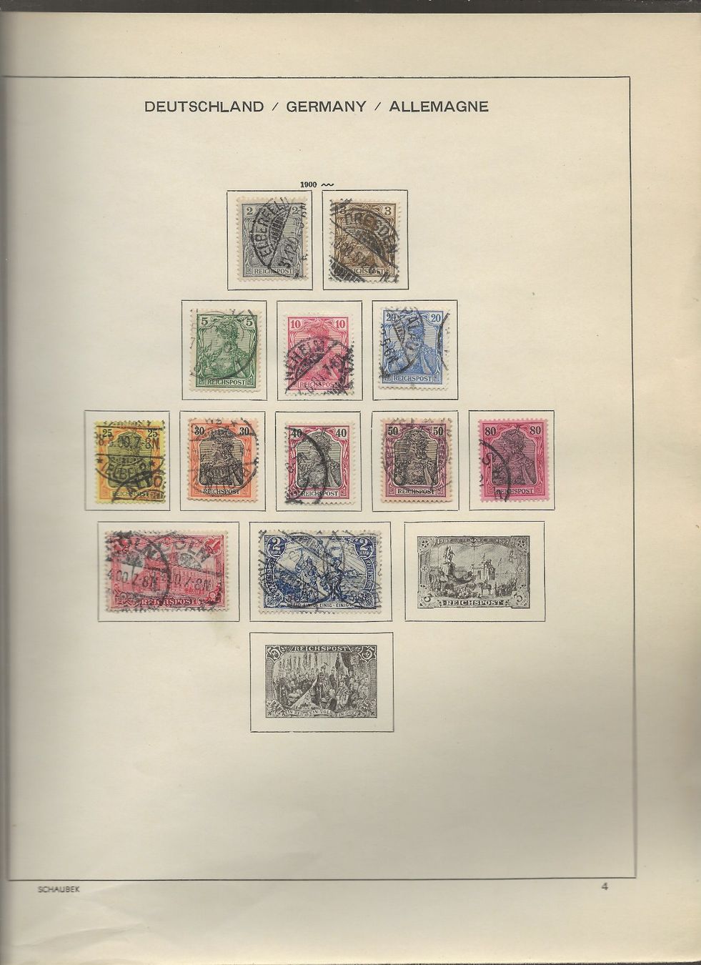 Tutti i francobolli: Marken Deutschland 1872 bis 1919 – Usato da Au ZH venduto da xelagreb01 4