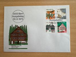 3000 Jahre Bern Ersttagsbrief 1973 Briefmarken Schweiz CH...