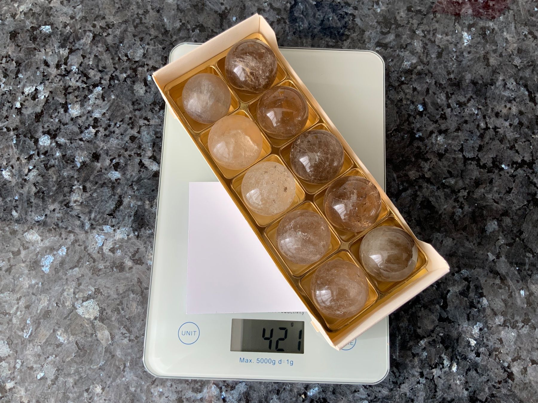 Edelsteine: Rauchquarzkugeln 10 Stück – Neu (gemäss Beschreibung) aus Root von HeidyShop