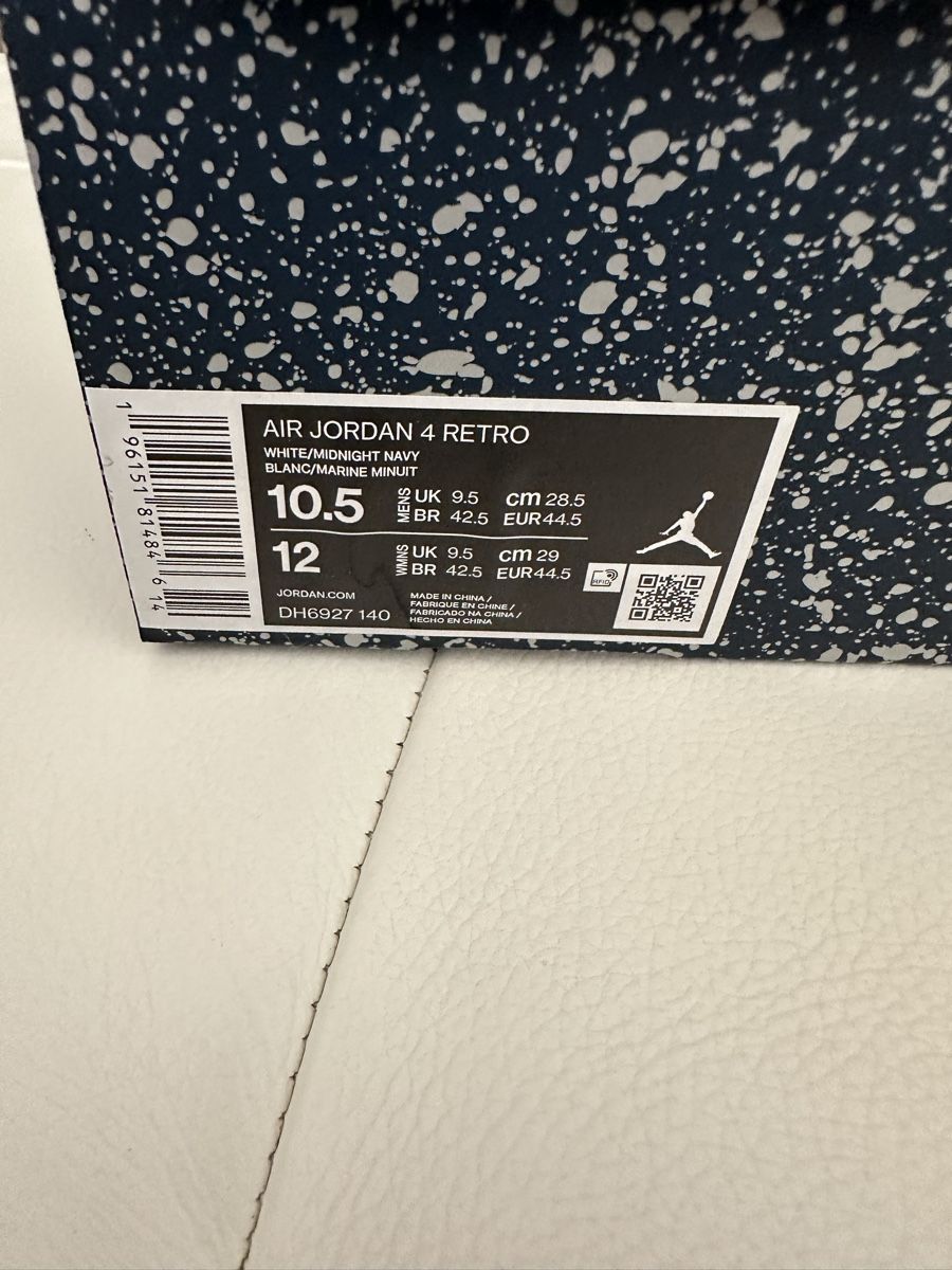 Jordan Scarpe da uomo: Nike Air Jordan 4 Retro Midnight Navy – Nuovo e nell'imballaggio originale da Uitikon Waldegg venduto da Almostheaven 8