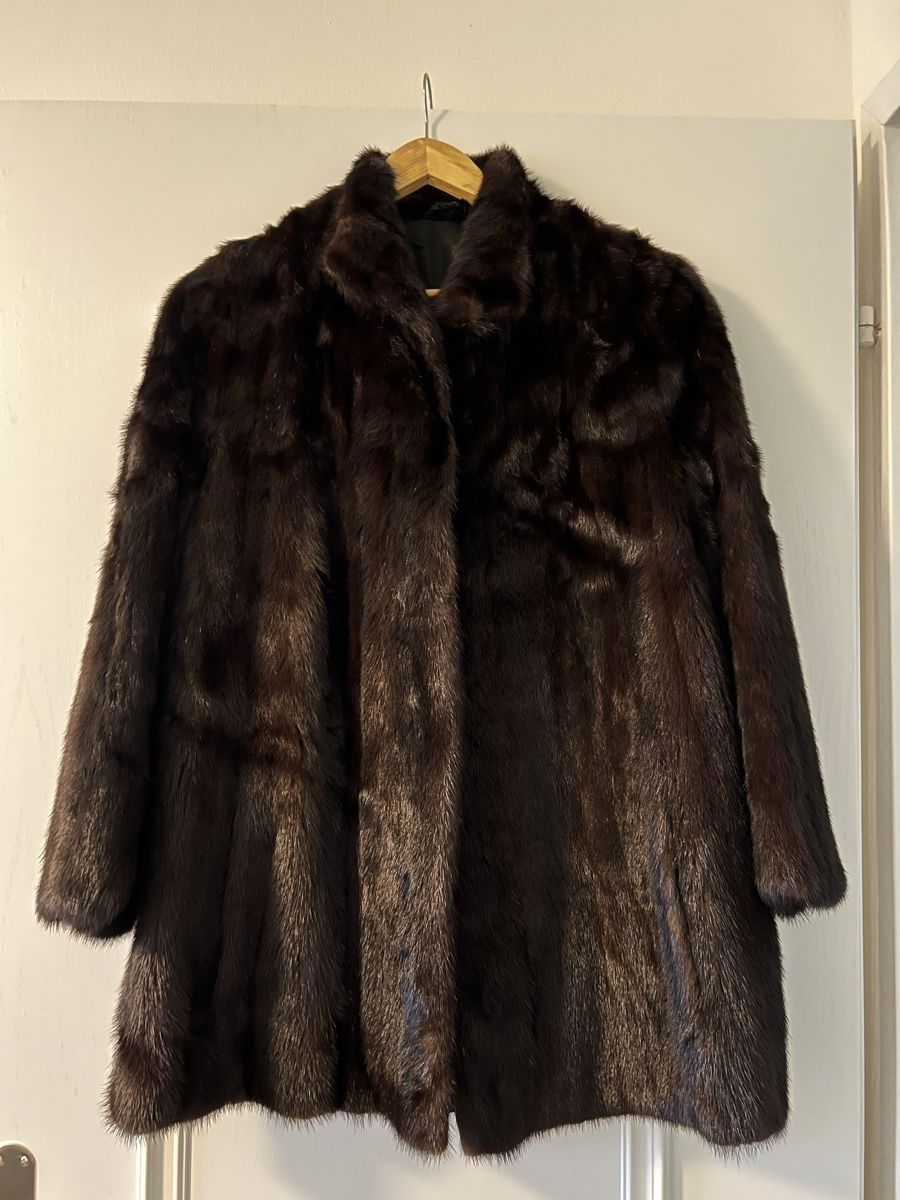 Manteaux: Mink coat, size M, chocolate brown – D'occasion à Stäfa par ste_5zgq