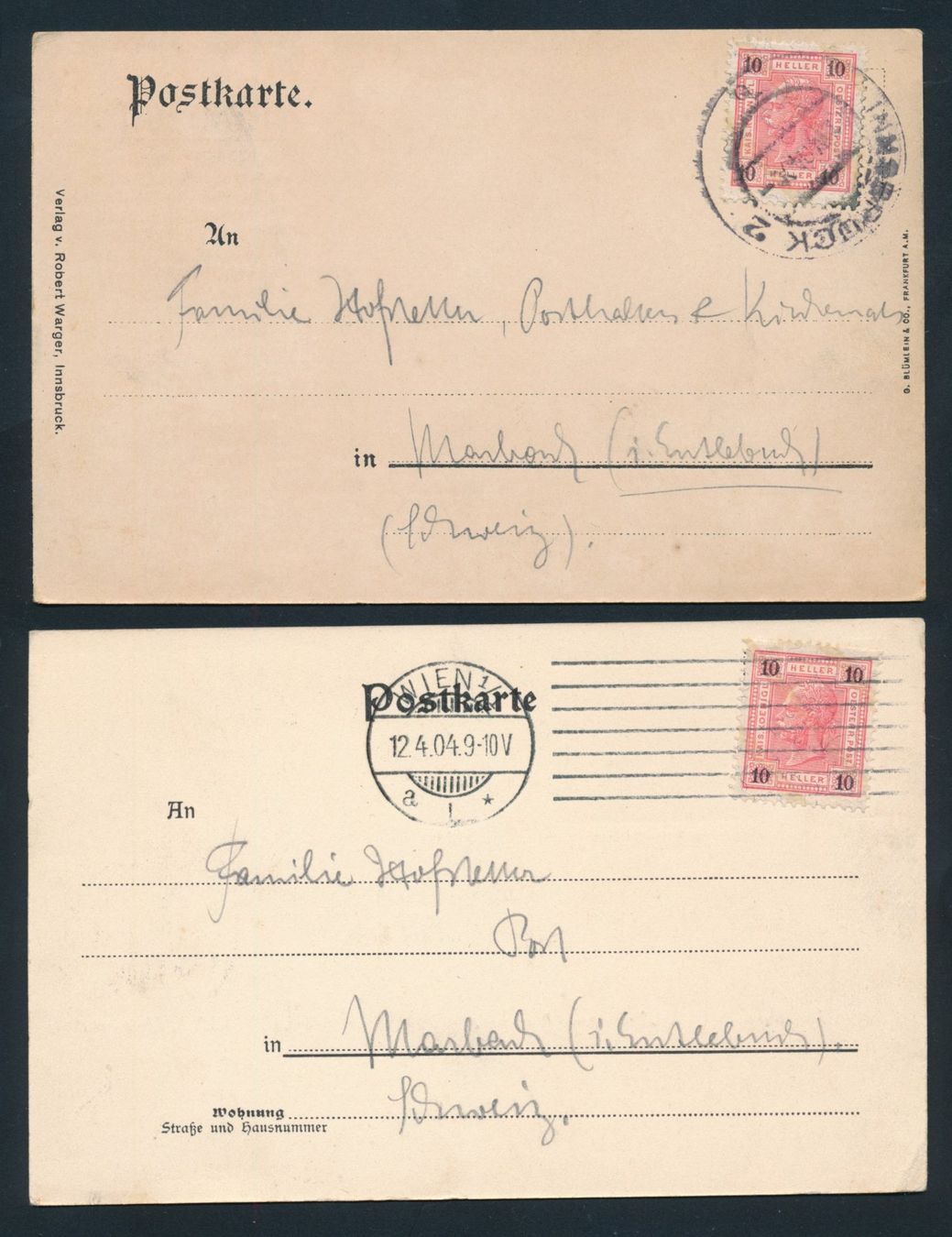 Cartoline postali: 8 AK's Österreich – Usato da Bonau venduto da Profila3 1