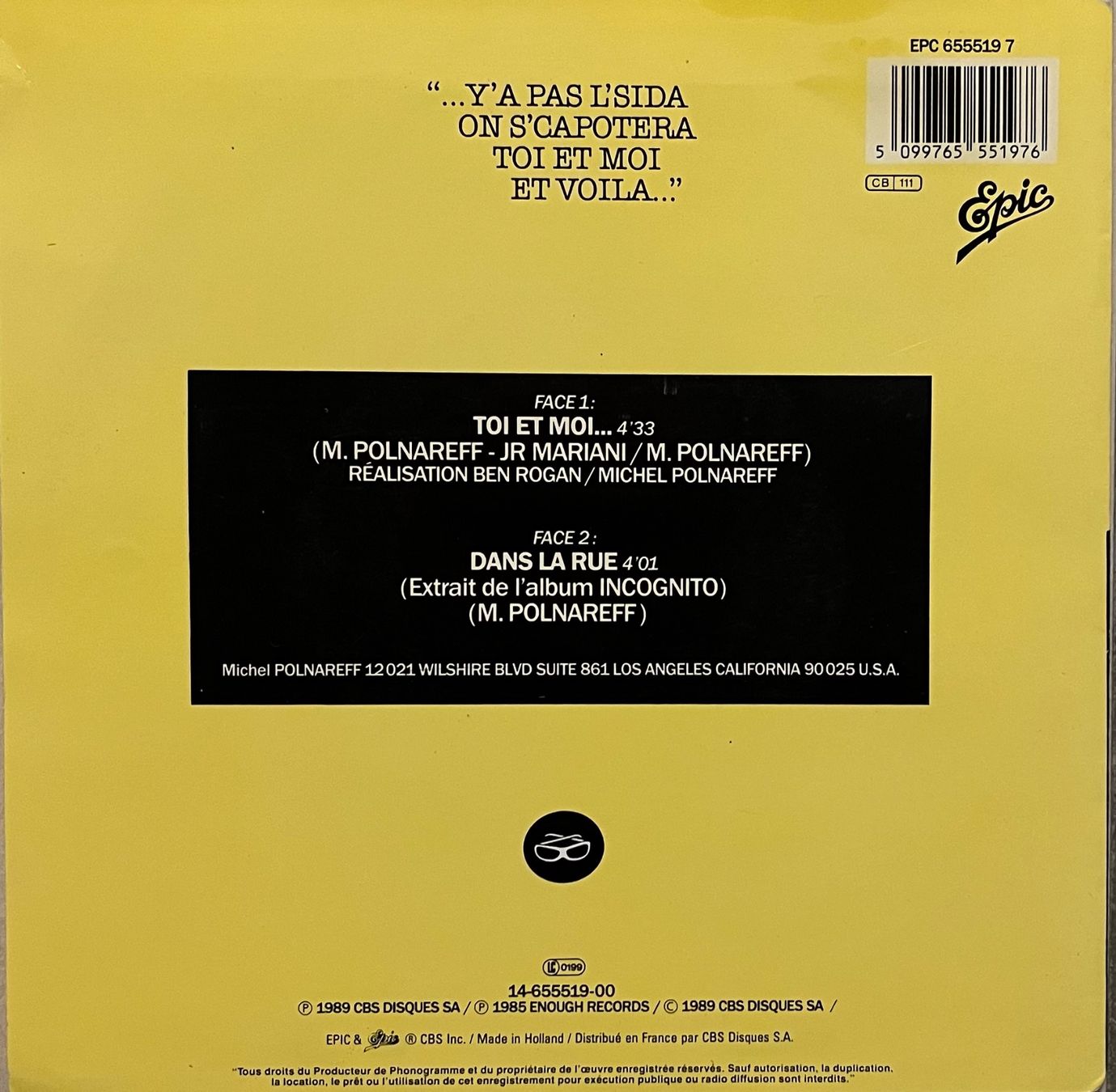 Schallplatten: MICHEL POLNAREFF - TOI ET MOI... – Gebraucht aus Bussigny von vinyl-pas-cher 1