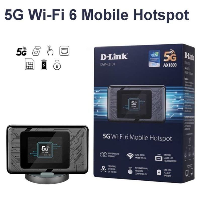 Dlink Modem & Router: D-Link DWR-2101 5G Wi-Fi 6 Mobiler Hotspot – Usato da Strengelbach venduto da SWISSPERFECT 4