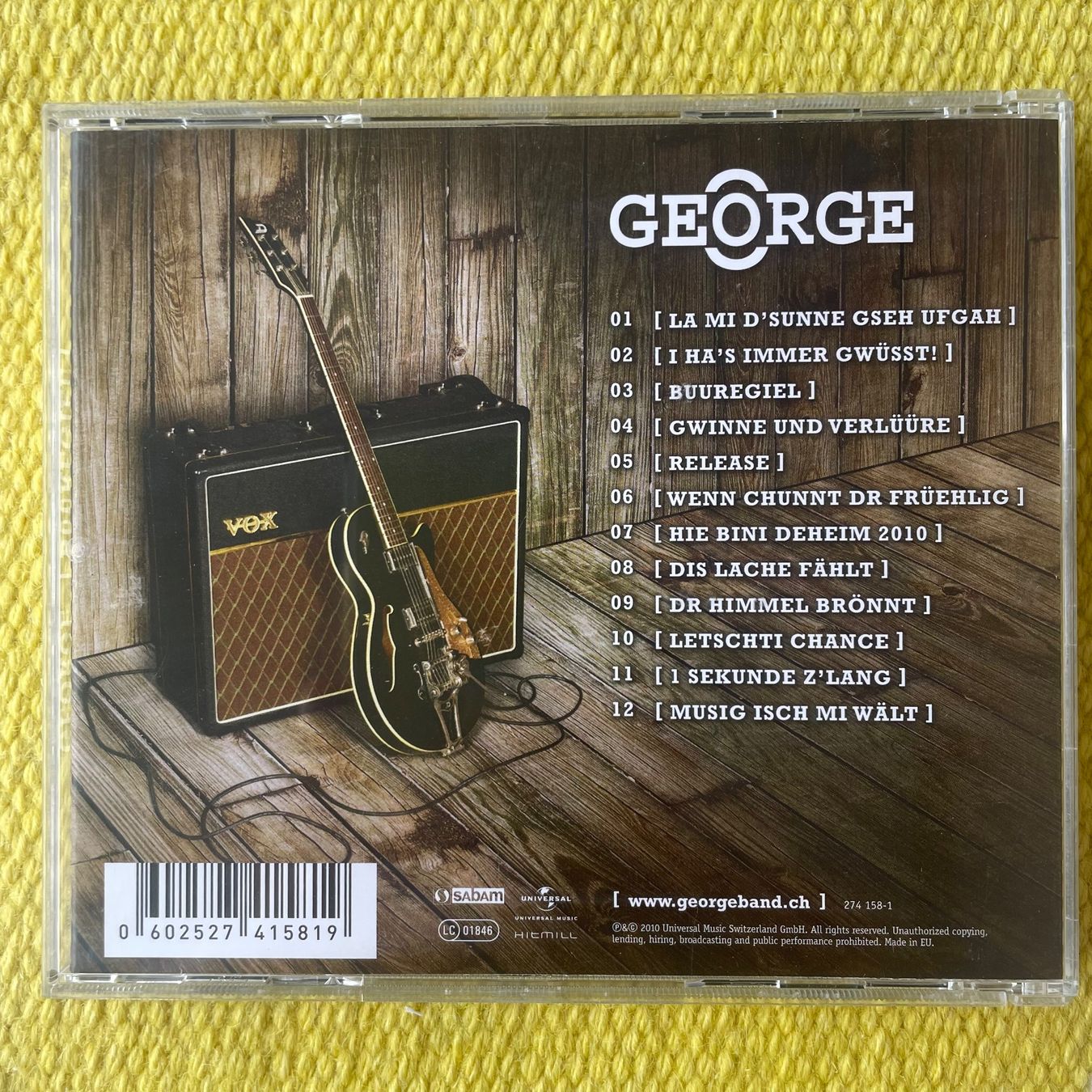 CDs: GEORGE-BUUREGIEL – D'occasion à Rorschacherberg par CD-Roli 1