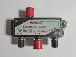 ESI-03N 3-way Splitter, 5-1000 MHz