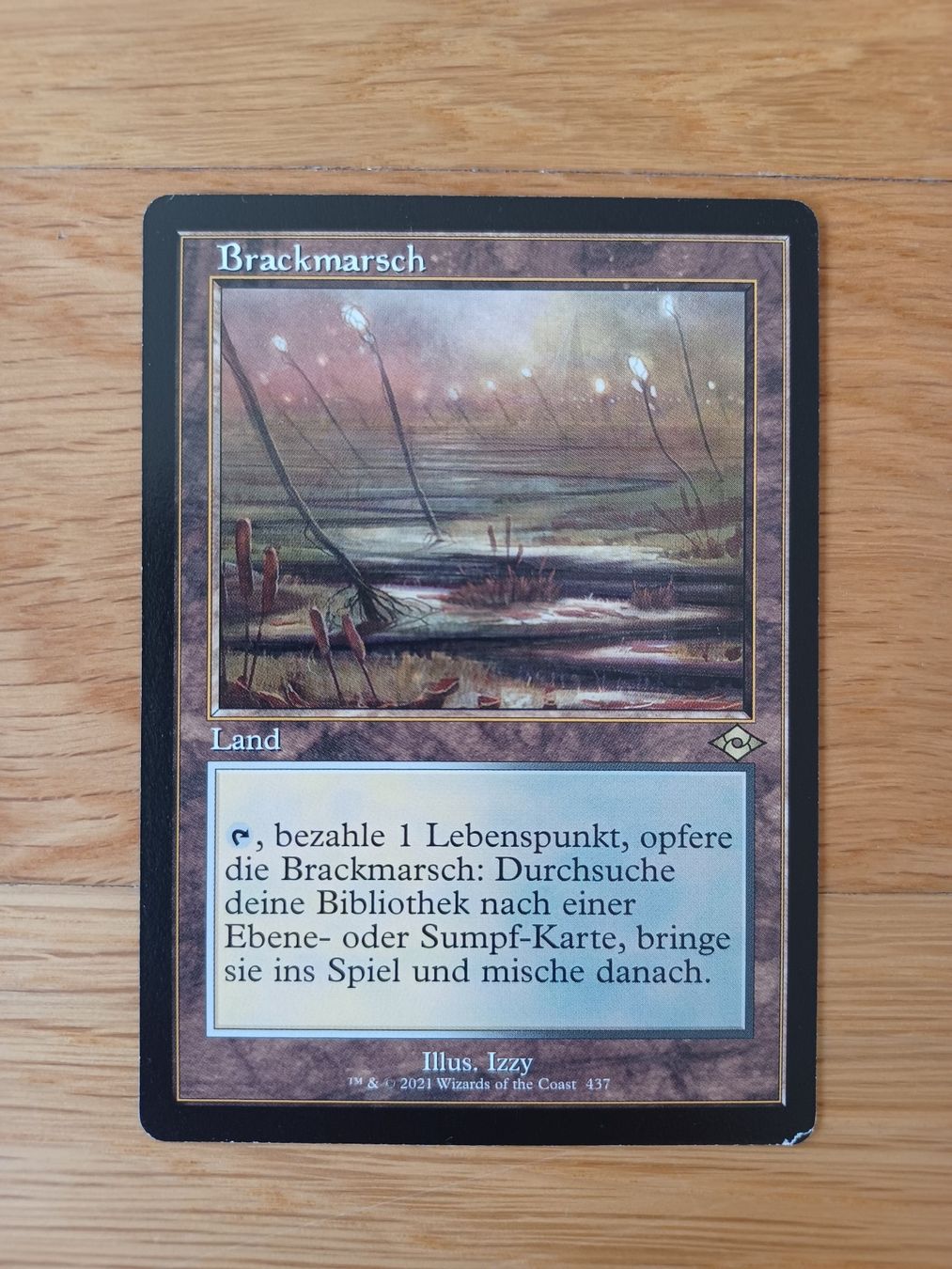 Magic The Gathering Sammelbilder & Trading cards: Brackmarsch - Marsh Flats, Old Border – Gebraucht aus Bad Ragaz von Vicvega