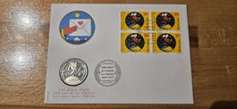 Numisbrief mit 20 Franken Silber die Post 1999