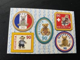 2002 ** aus Markenheft  5x Teddybär  postfrisch