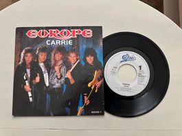 EUROPE tolle Single Carrie Kult Top Metal Hard Rock 80's 2PS