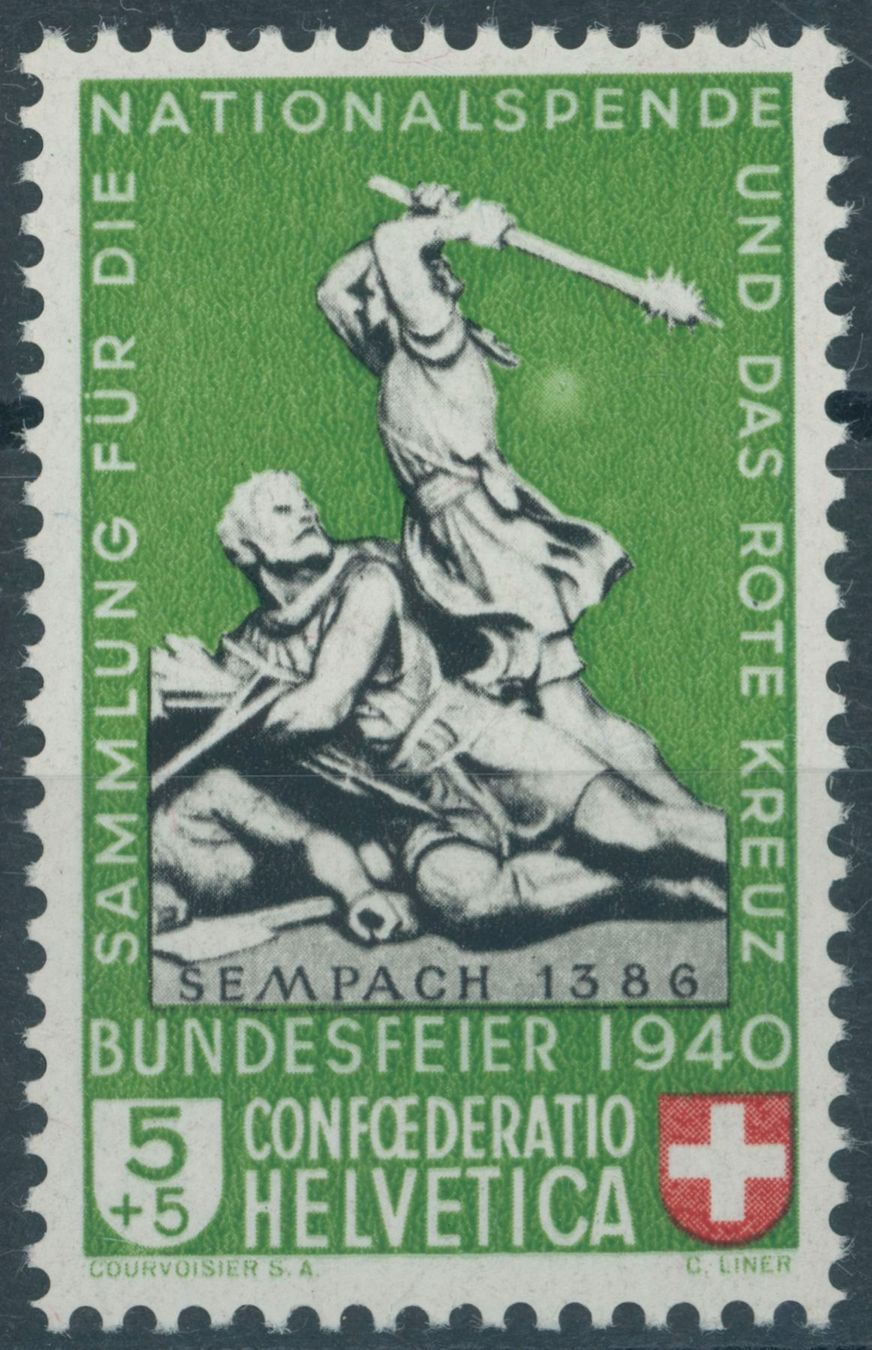 Tutti i francobolli: 1940 - Pro Patria - Abart - postfrisch ** – Nuovo (secondo la descrizione) da Schindellegi venduto da leecollect
