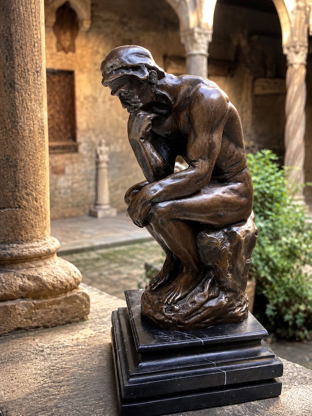 Sculture & Statue: Wunderschöne Bonze Figur "Der Denker" – Usato da Neuenhof venduto da Cici7