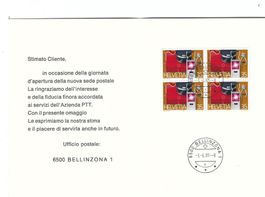 APERTURA UFFICIO POSTALE BELLINZONA 1