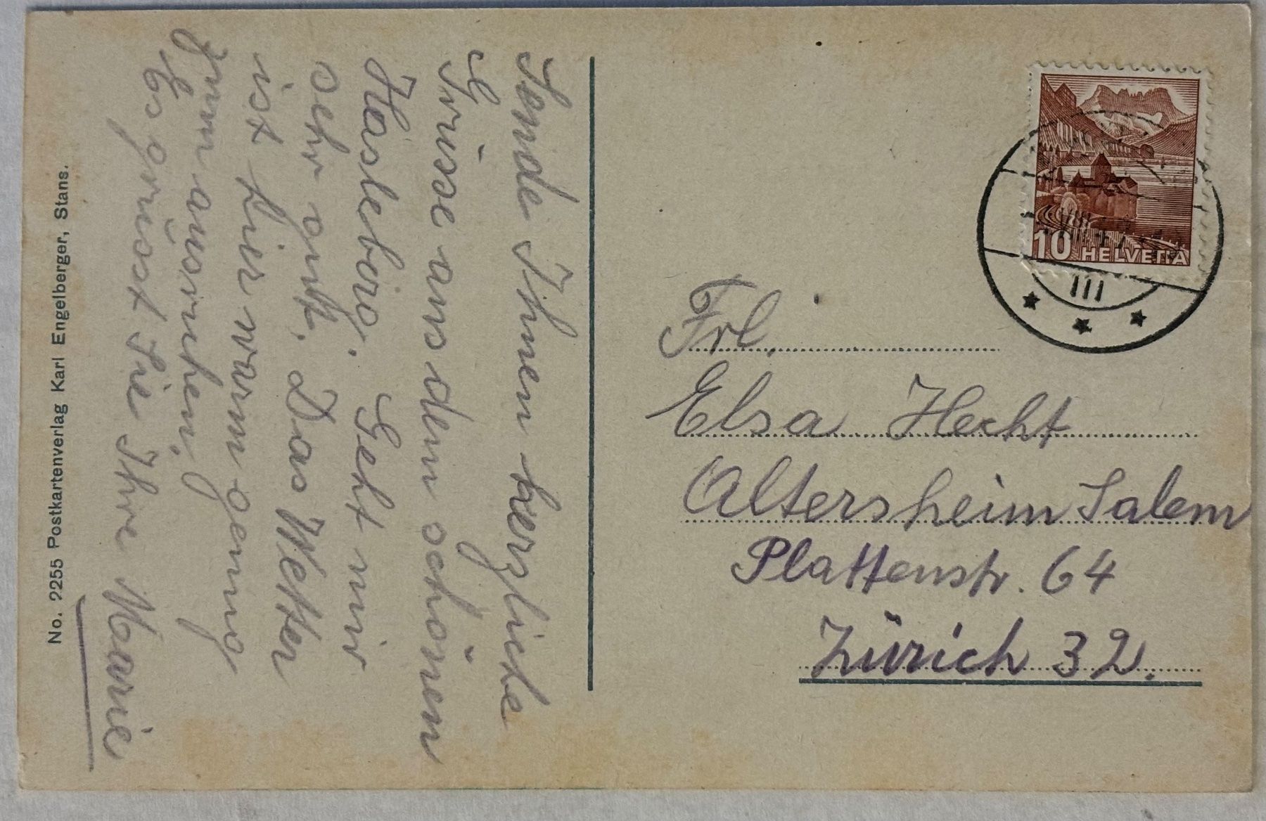 Cartes postales: Hohfluh, 1947 – D'occasion à Frauenfeld par Merk52 1