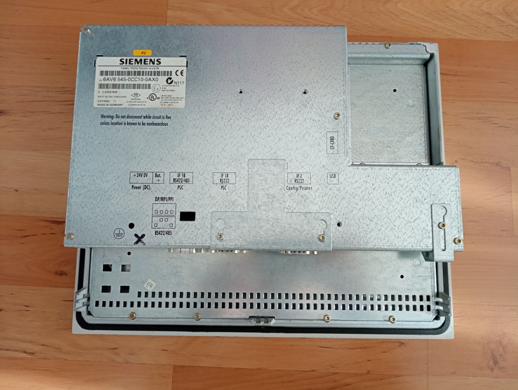 Siemens Componenti elettronici: Siemens SIMATIC TP 270 10" / 6AV6545-0CC10-0AX0 – Usato da Ufhusen venduto da HKSC 1