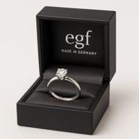 Verlobungsring in Platin, Diamant 0.40ct GIA G/SI2 Excellent