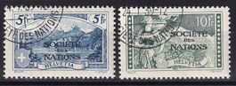Völkerbund (D III) Serie 31 - 32 gestempelt Genéve 24.1.1939