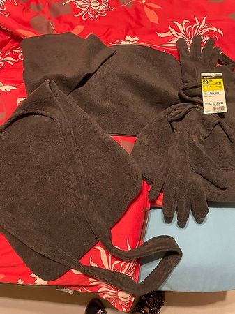 FLEECE SET TASCHE,HANDSCHUHE,KAPPE,UND SCHAL