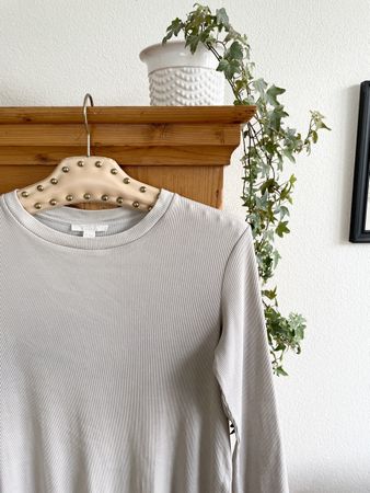 Midikleid | COS | Langarm | Gr XS | beige 