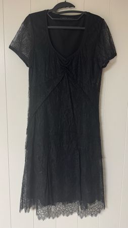 Kleid Twin-Set Simona Barbieri schwarz Spitze