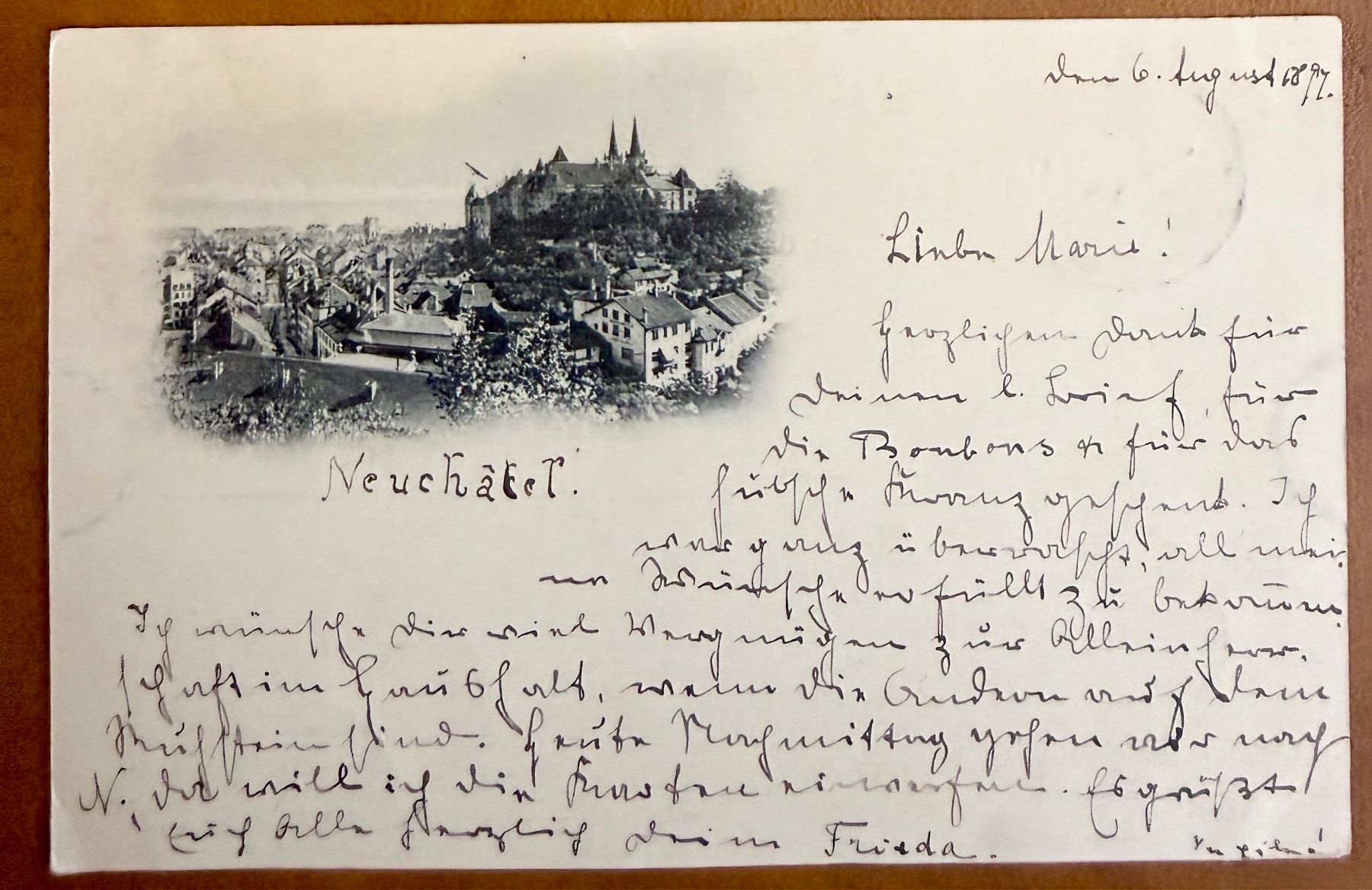 Cartes postales: Neuchâtel - Litho 1897 – D'occasion à Lutry par Ediego