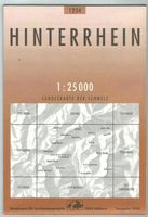 Landkarte Hinterrhein 1998