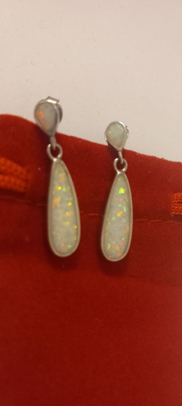 Orecchini pendenti & Orecchini a lobo: Silber Ohrringe 925 mit Opal – Nuovo (secondo la descrizione) da Balsthal venduto da Marica75 5