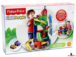 Fisher-Price Spielsets Hochhaus Rennbahn mit 4 Autos