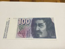 Sehr schöne Alte 100fr Bank Noten Swiss sehr guten Zustand 