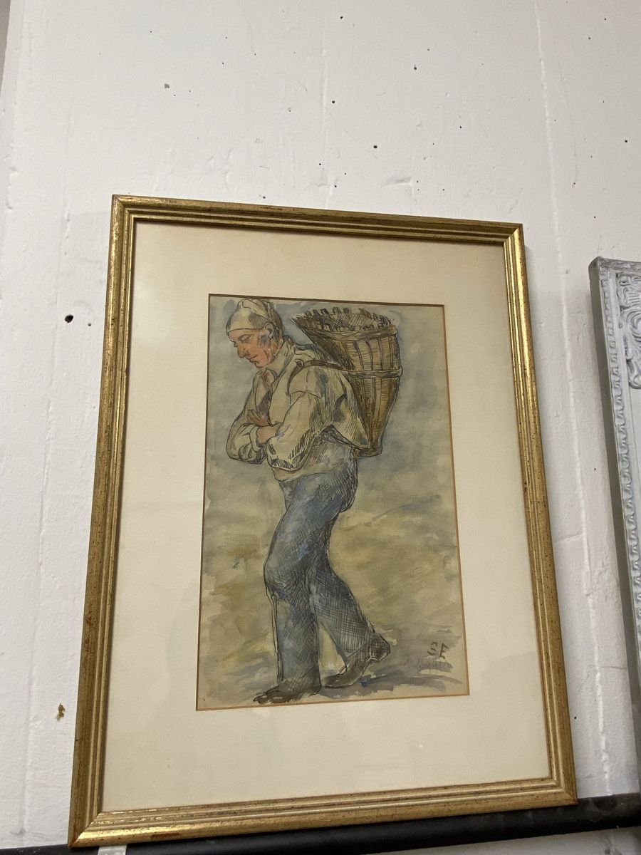 Gemälde: Originale Vintage Zeichnung Sophie Egger Looser – Gebraucht aus Dietikon von brocki-eyra 9