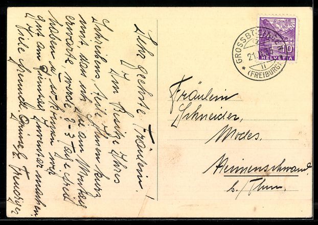 Cartoline postali: AK Uttewil, Ansicht der Bäuerinnenschule – Usato da Berlin venduto da bartko-reher 1