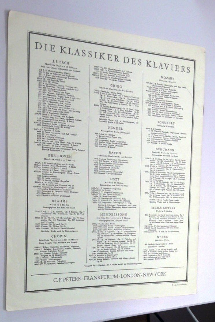 Libri: Klaviernoten – Usato da Luzern venduto da Avacont 2