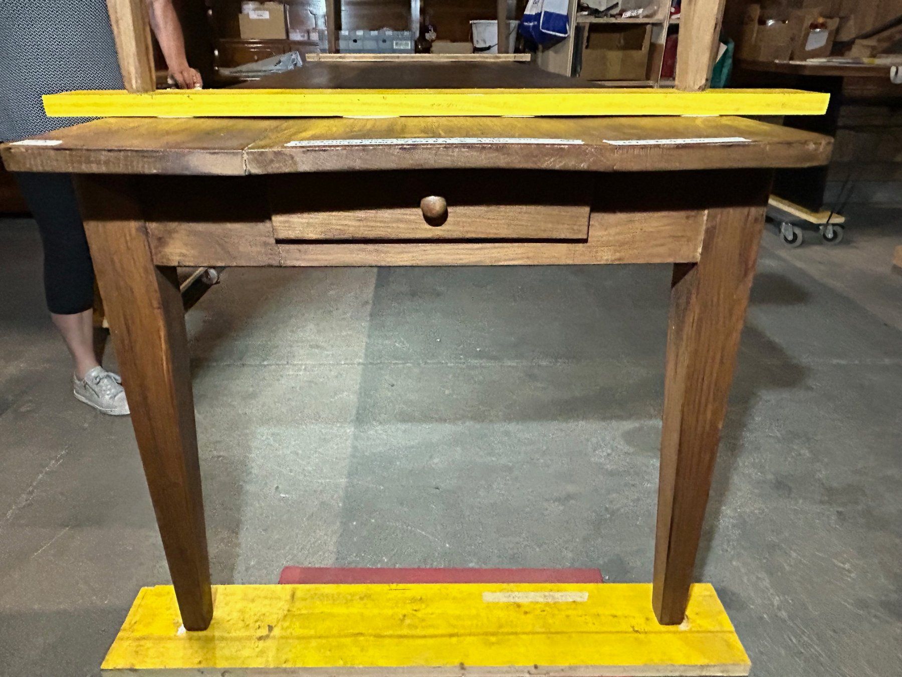 Tische: Winzertisch Biedermeier Nr. 2, 280 x 84 cm, Eiche Schublade – Gebraucht aus Koblenz von Rbaldinger54 2