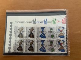 LIECHTENSTEIN Viererblock 1966 WAPPEN III