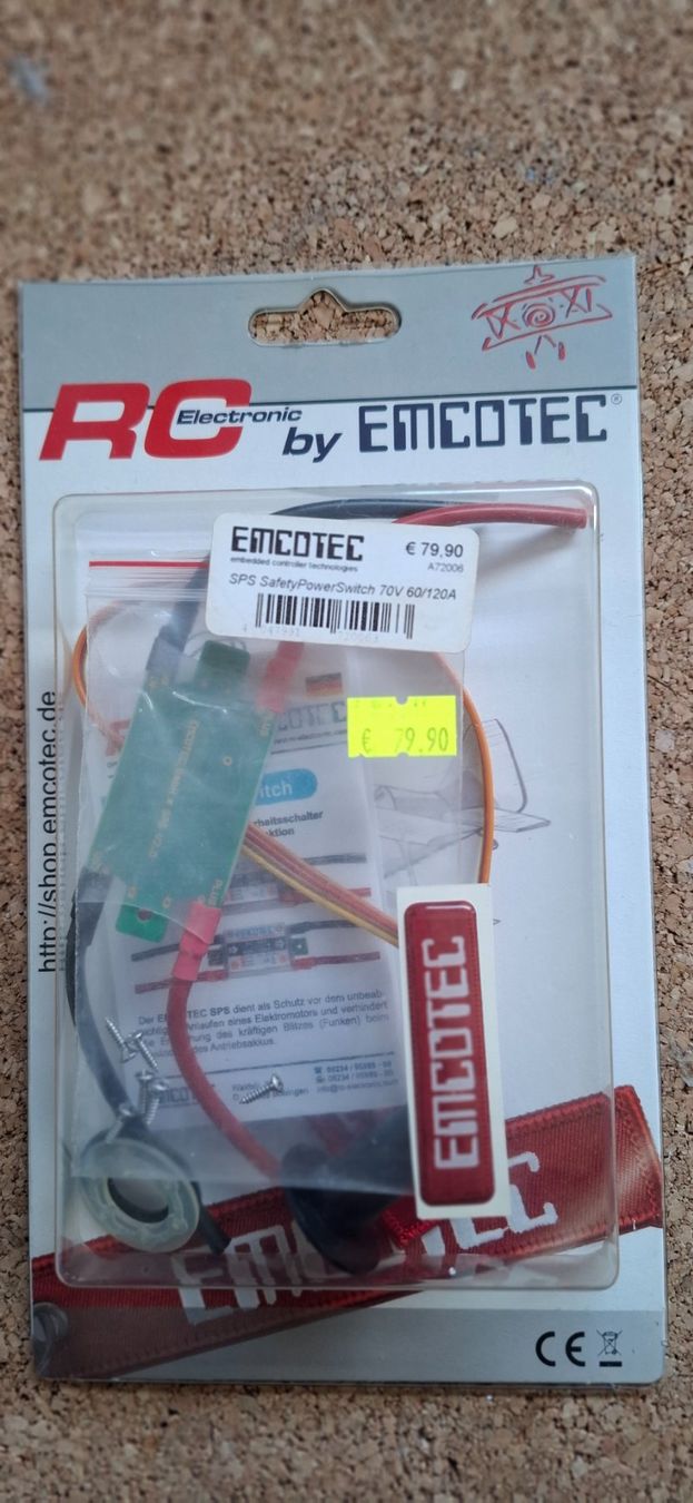 Modellismo RC: EMCOTEC SPS SafetyPowerSwitch 70V 60/120A – Nuovo e nell'imballaggio originale da St. Margrethen SG venduto da jos_hsc8