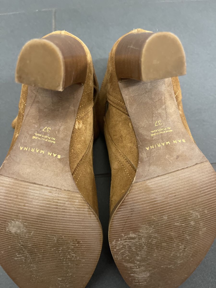 Damenschuhe: Bottines San Marina en daim camel, pointure 37 – Neu (gemäss Beschreibung) aus Orpund von Bagoo555 3