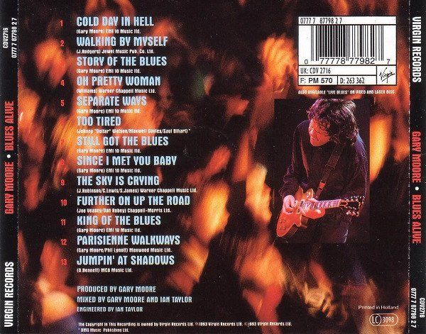 CD: Gary Moore BLUES ALIVE Albert Collins Electric Blues CD – Usato da Kandergrund venduto da Sososo 1