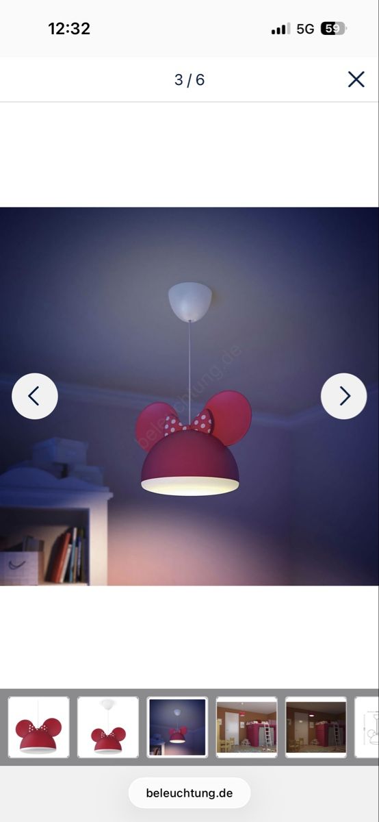 Philips Lustres & lampes de plafonds: Minnie maus deckenlampe – D'occasion à Reiden par Roxy2020 1