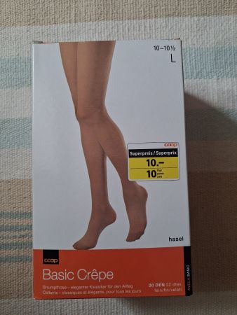 7x Strumpfhose Coop Basic Crêpe L 20 DEN neu