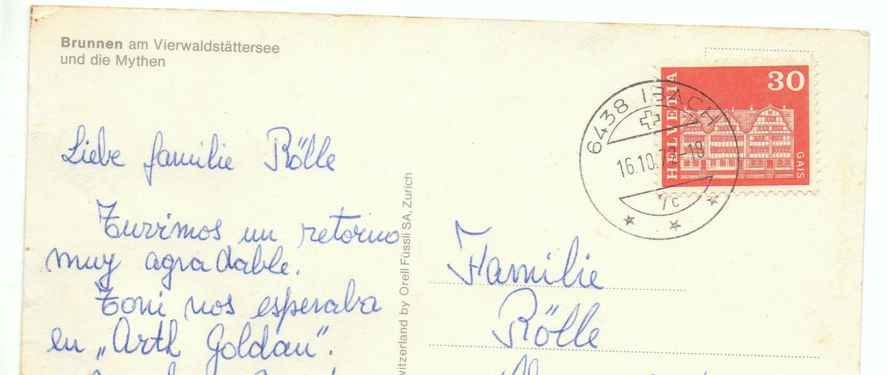 Cartes postales: BRUNNEN mit Mythen - Dampfschiff – D'occasion à Jona par philajona 1