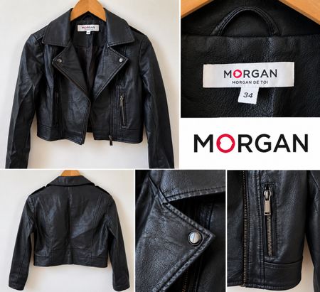 Perfecto Morgan noir en similicuir – T.34 – Comme neuf