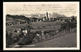 Speicher, Ortsansicht mit der Kirche und