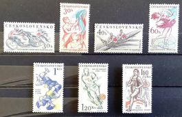 1961 Tschechoslowakei Sport Satz ** 1244 - 1250