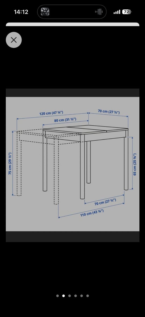 Ikea Tables: IKEA Extendable Dining Table 80-120cm – D'occasion à Zürich par sofiaman 3